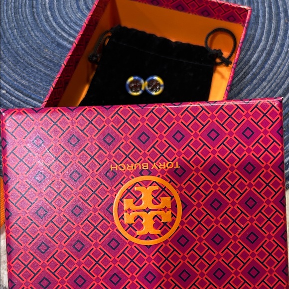 Tory Burch Blue and Yellow Earrings - Picture 2 of 3